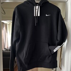Nike Men's Black ASW Hoodie with White Logo